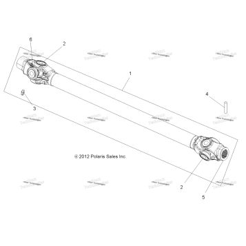DRIVE TRAIN, PROP SHAFT, FRONT