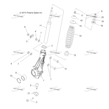 SUSPENSION, FRONT STRUT