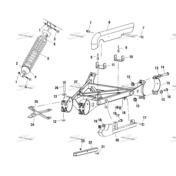 SWING ARM WELDMENT A01CL50AA (4964586458C002)