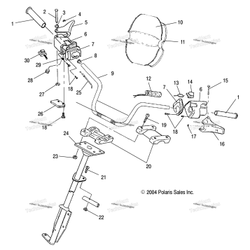 STEERING/HANDLEBAR /BE