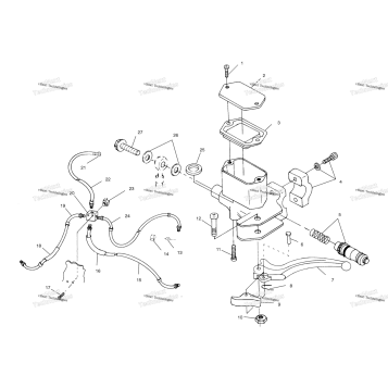 CONTROLS MASTER CYLINDER/BRAKE LINE A00CL50AA