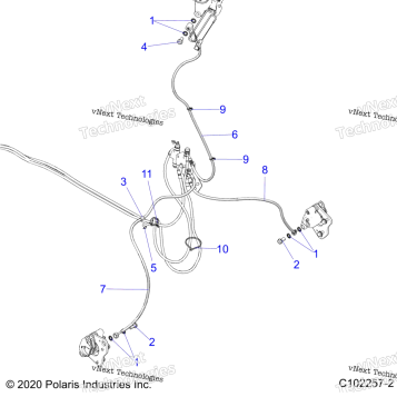 BRAKES, BRAKE LINES, FRONT
