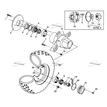 FRONT WHEEL XPLORER 400L