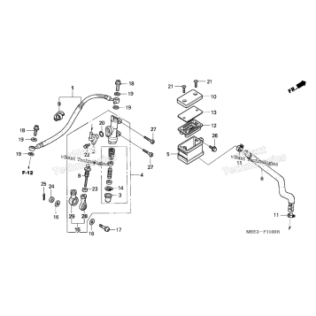 REAR BRAKE MASTER CYLINDER