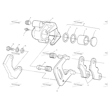 FRONT BRAKE ASSEMBLY W958144
