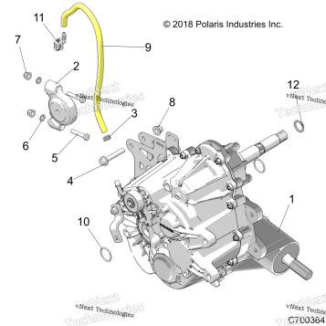 DRIVE TRAIN, MAIN GEARCASE MOUNTING R21MAA57F1/F9/SF1/F9/C1/C9/CK