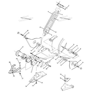 SWING ARM WELDMENT 350 2X4