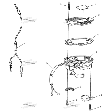 CONTROLS THROTTLE ASM./CABLE W968540