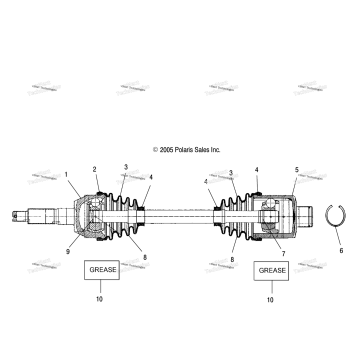 DRIVE SHAFT, REAR