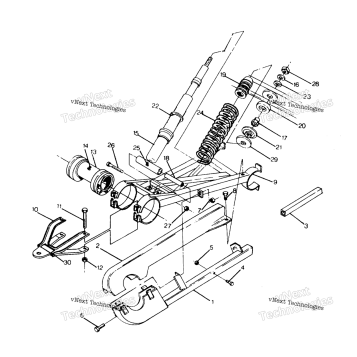 SWING ARM WELDMENT BIG BOSS 4X6 UPDATED 2 91 (4919801980027A)