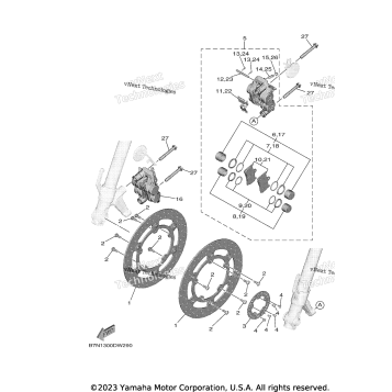 FRONT BRAKE CALIPER