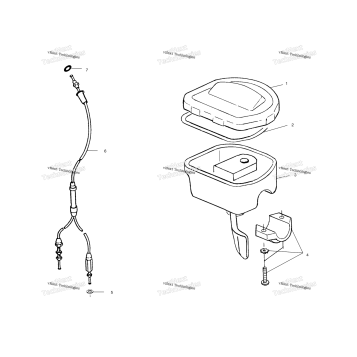 CONTROLS THROTTLE ASM./CABLE