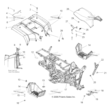 CAB, REAR, SEAT & FRAME