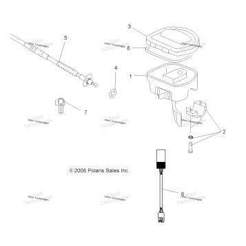 STEERING, CONTROLS & THROTTLE ASM. & CABLE