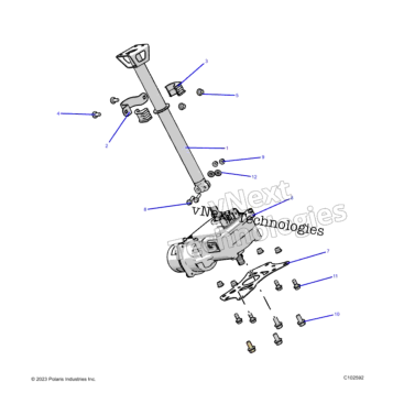 STEERING, STEERING POST ASM