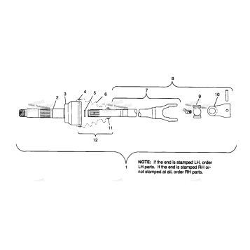 CV JOINT NEAPCO PARTS 6X6 400L U.S. , SWEDISH S958740 & NORWEG