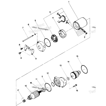 STARTING MOTOR ASSEMBLY