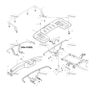 REAR RACK MOUNTING A02CD32AA/AB/AC/FB