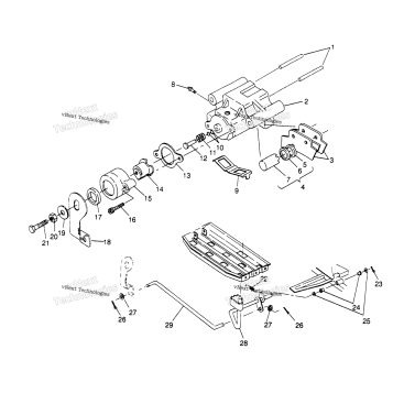 REAR BRAKE ASSEMBLY 4X4 400L