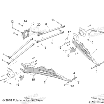 SUSPENSION, REAR CONTROL ARMS