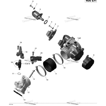 AIR INTAKE MANIFOLD AND THROTTLE BODY