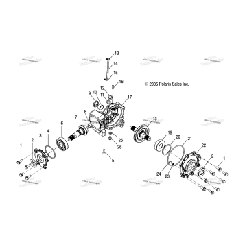 DRIVE TRAIN, FRONT GEARCASE