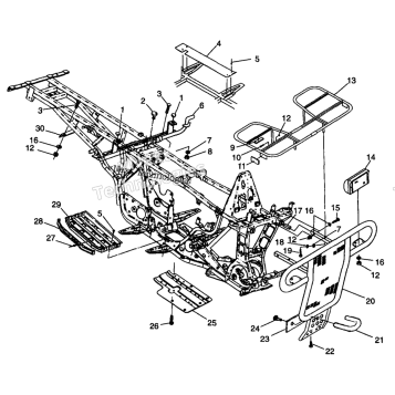 BUMPER/RACK MOUNTING W98AE50A
