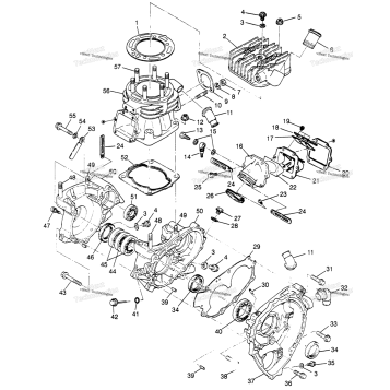CRANKCASE & CYLINDER SPORT 400L W97BA38C (4940124012C011)