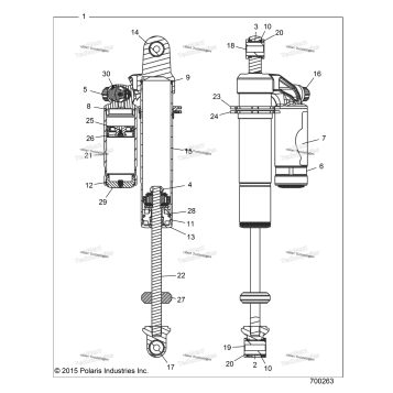 SUSPENSION, REAR SHOCK INTERNALS Z17VAX87AK