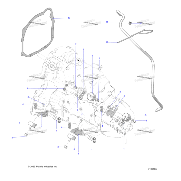 ENGINE, TRANSMISSION MOUNTING & LONG BLOCK