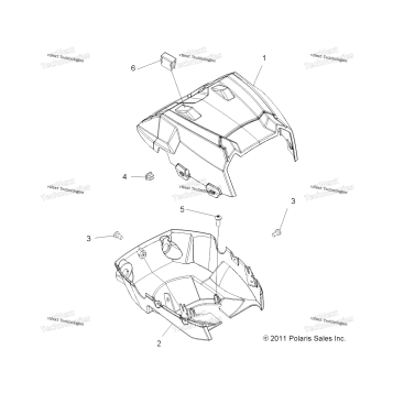 BODY, HEADLIGHT POD