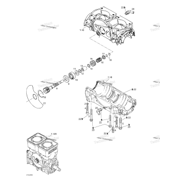CRANKCASE, ROTARY VALVE