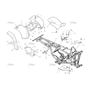 REAR CAB & SEAT A01CL50AA