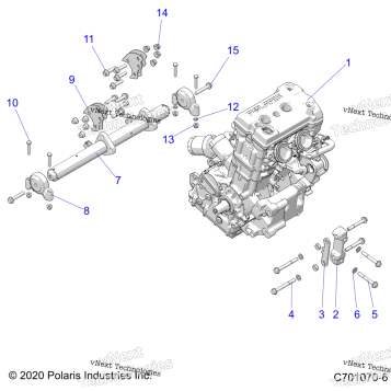 ENGINE, MOUNTING