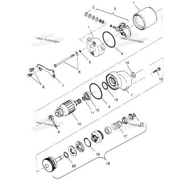 STARTING MOTOR 2X4 300