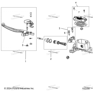 BRAKES, FRONT BRAKE LEVER & MASTER CYLINDER