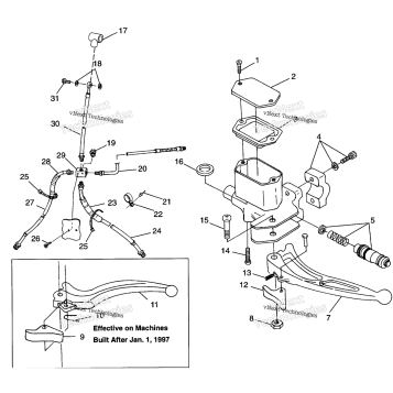 CONTROLS MASTER CYLINDER/BRAKE LINE