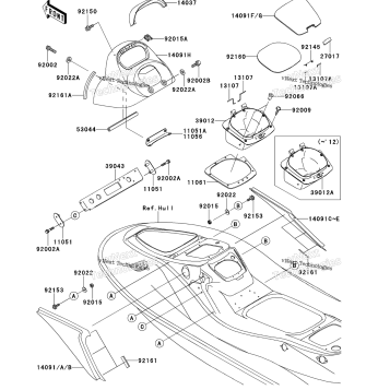 HULL MIDDLE FITTINGS(ABF&SIM;AEF)