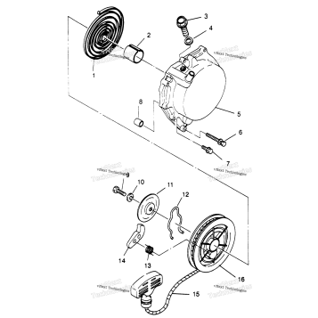 RECOIL STARTER XPRESS 300 & XPRESS 400 W969540