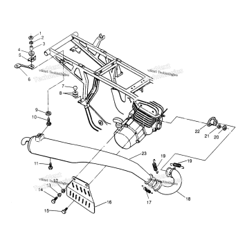 EXHAUST ASSEMBLY TRAIL BLAZER