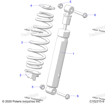 SUSPENSION, SHOCK, FRONT