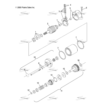 ENGINE, STARTING MOTOR
