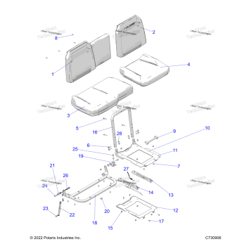 BODY, SEAT ASM. AND SLIDER