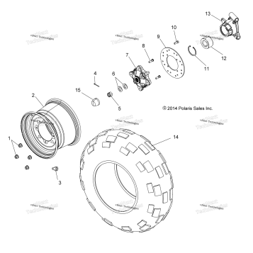 WHEELS, REAR A16DAA57A5/A7/L2