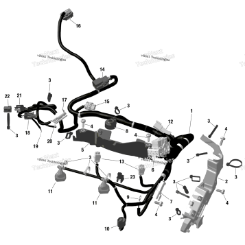 ROTAX - ENGINE HARNESS AND ELECTRONIC MODULE - NA