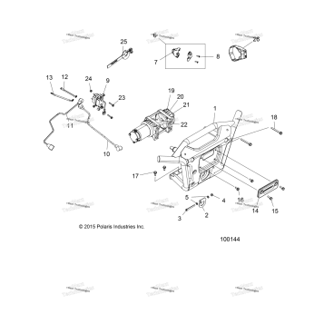 BODY, FRONT BUMPER WINCH & MOUNTING