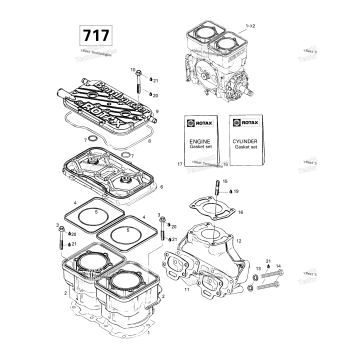 CYLINDER, EXHAUST MANIFOLD (717)