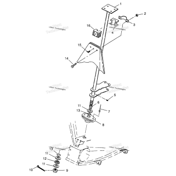 STEERING POST SCRAMBLER 500