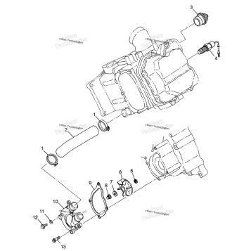 WATER PUMP MAGNUM 6X6 W97AE42A & SWEDISH MAGNUM 6X6