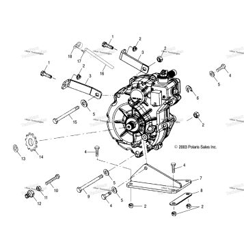 GEARCASE MOUNTING